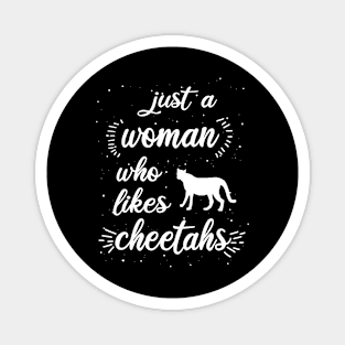 Women cheetah saying girl love cat print Magnet